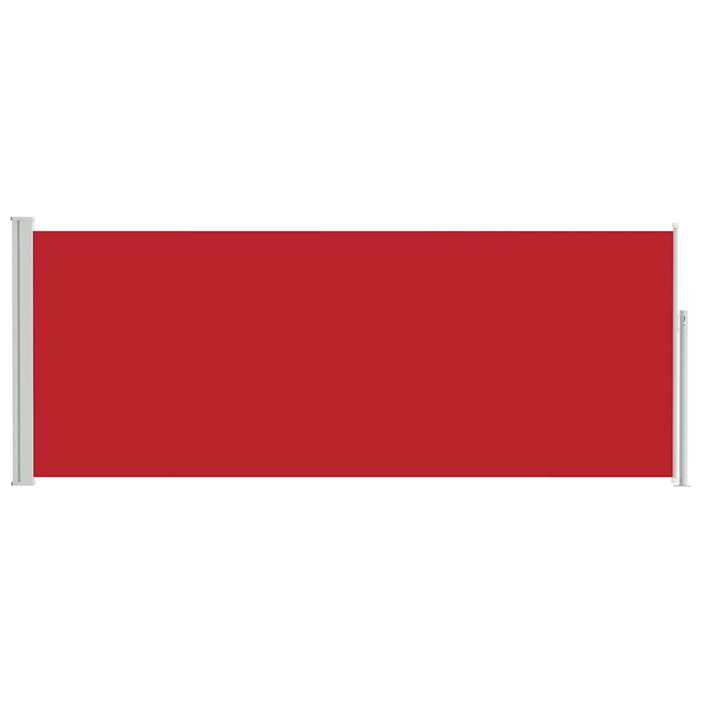 vidaXL Retractable Side Awning 117x314 cm Red 4