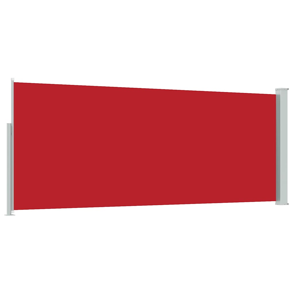 vidaXL Retractable Side Awning 117x314 cm Red 6
