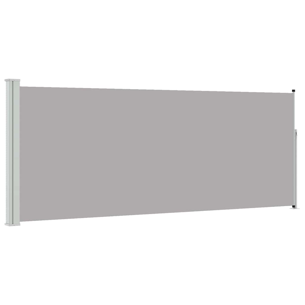 vidaXL Retractable Side Awning 117x314 cm Grey 2