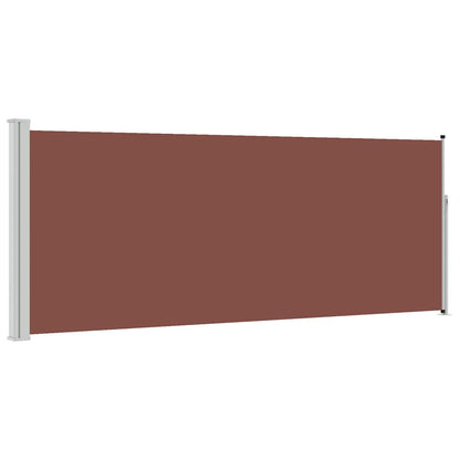 vidaXL Retractable Side Awning 117x314 cm Brown 2