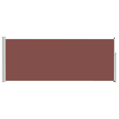 vidaXL Retractable Side Awning 117x314 cm Brown 4