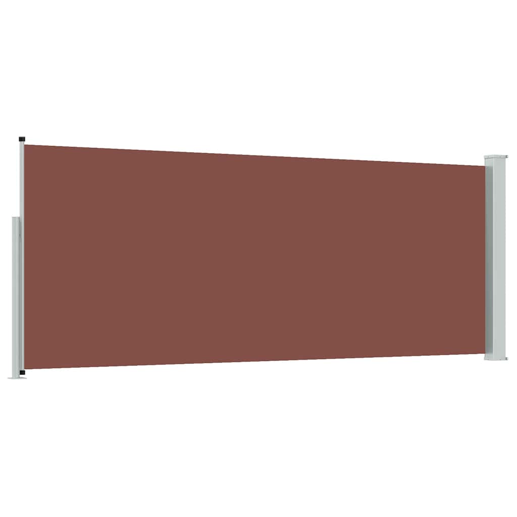 vidaXL Retractable Side Awning 117x314 cm Brown 6