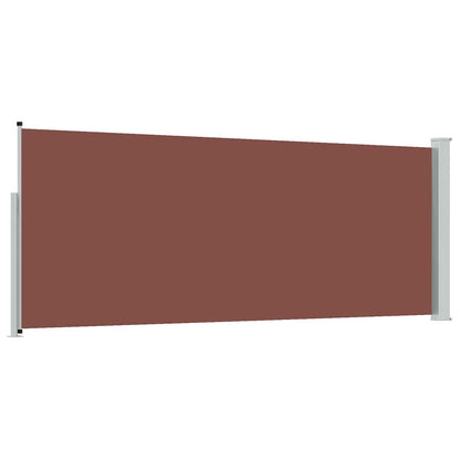 vidaXL Retractable Side Awning 117x314 cm Brown 6