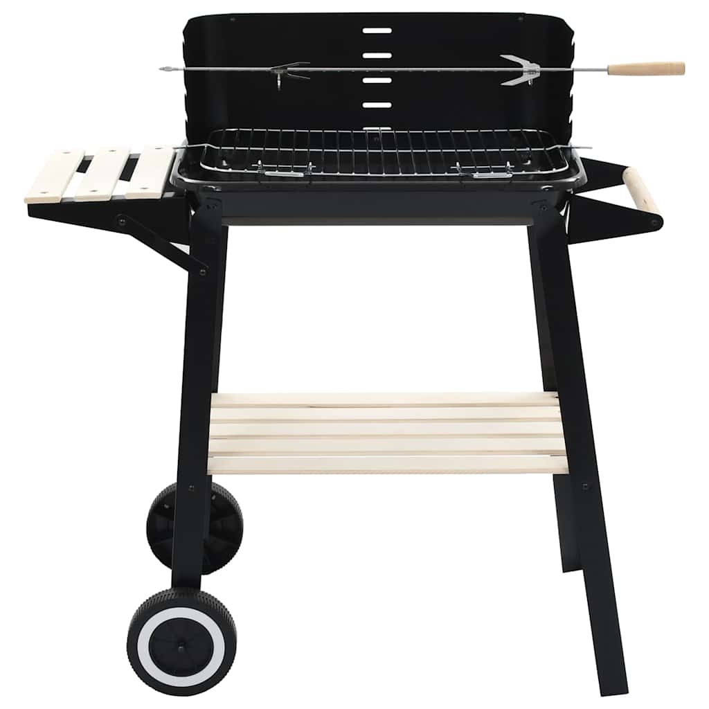 vidaXL Charcoal BBQ Stand with Wheels 2