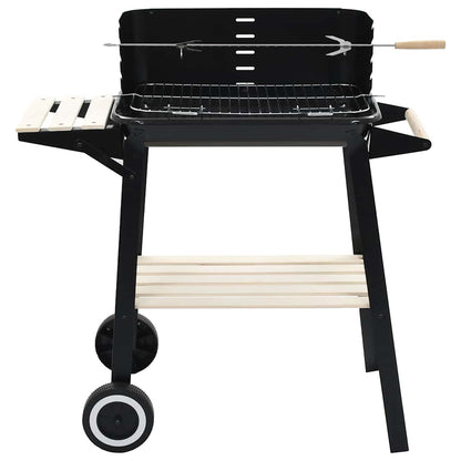 vidaXL Charcoal BBQ Stand with Wheels 2