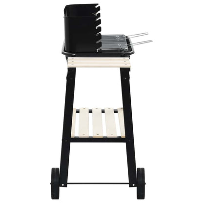 vidaXL Charcoal BBQ Stand with Wheels 3