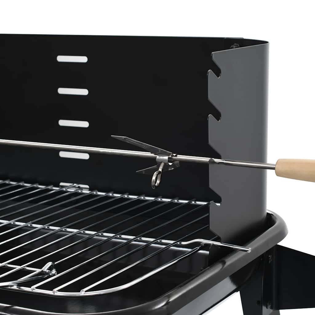 vidaXL Charcoal BBQ Stand with Wheels 5