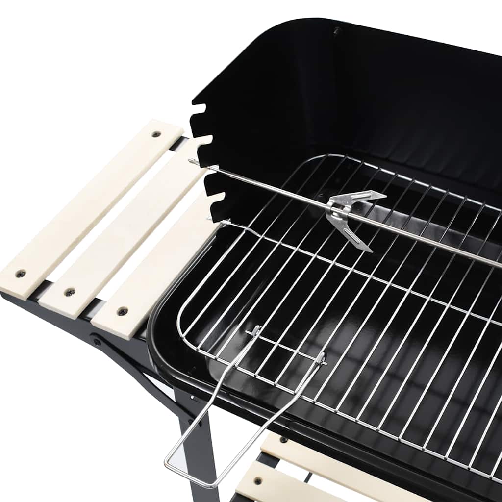 vidaXL Charcoal BBQ Stand with Wheels 6