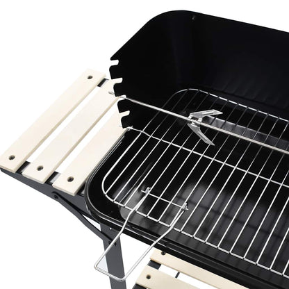 vidaXL Charcoal BBQ Stand with Wheels 6