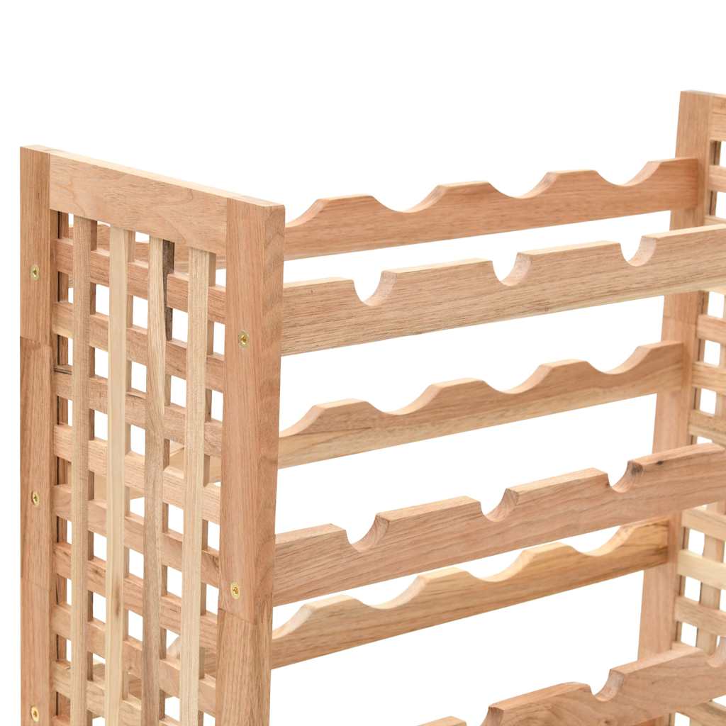 vidaXL Wine Rack for 25 Bottles Solid Walnut Wood 63x25x73 cm 5