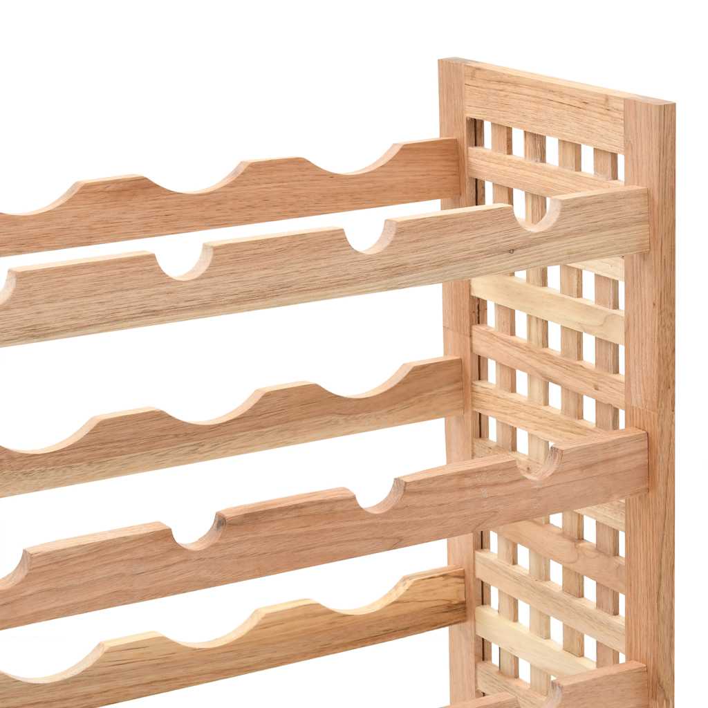 vidaXL Wine Rack for 25 Bottles Solid Walnut Wood 63x25x73 cm 6