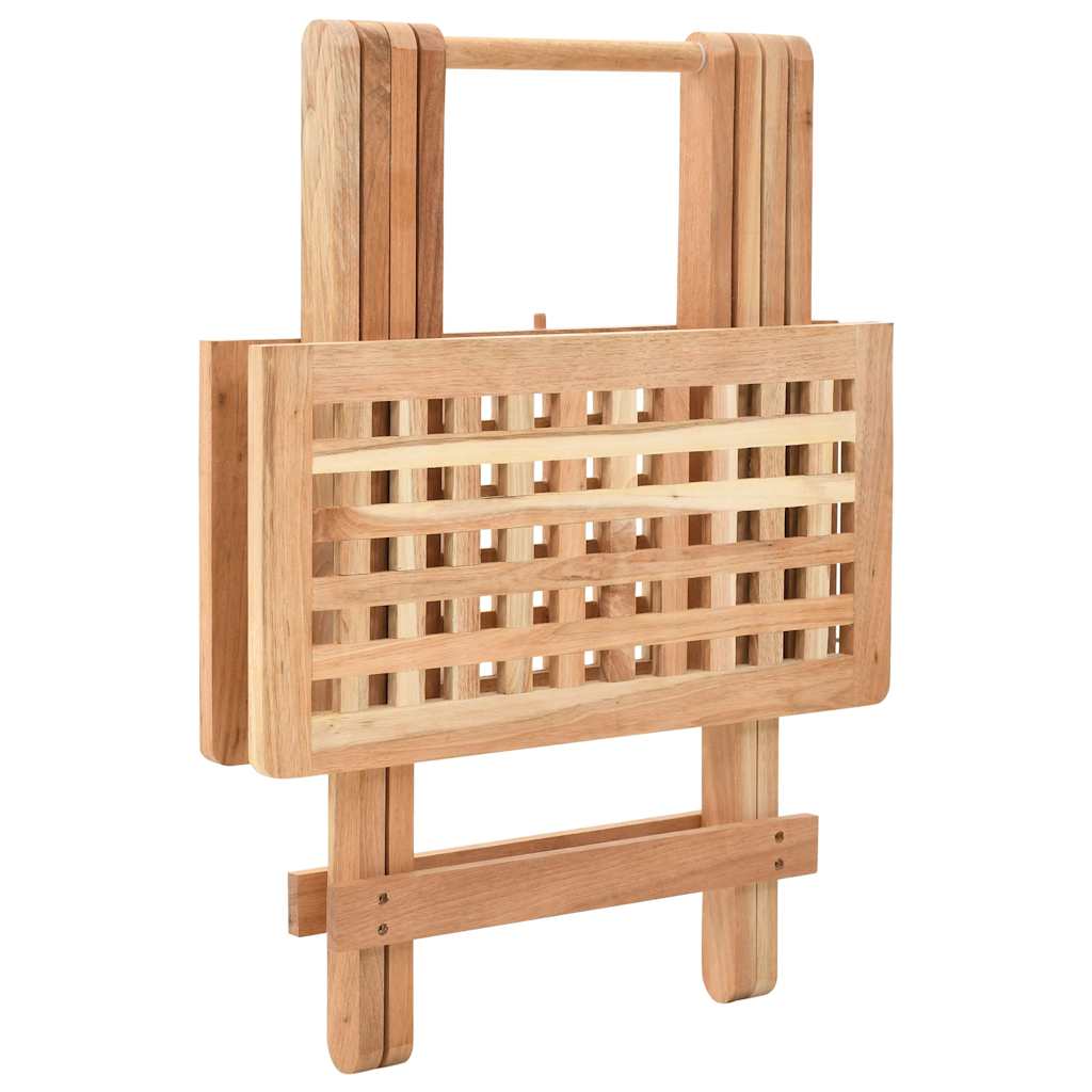 vidaXL Side Table | Brown | Solid walnut wood | Compact | Collapsible 2