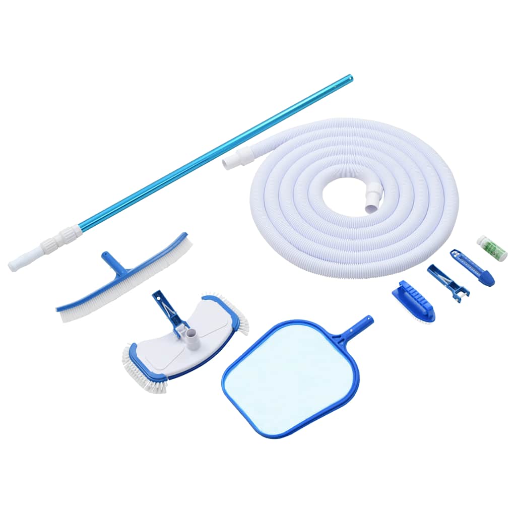 vidaXL Pool Maintenance Kit | White, Blue | ABS, Aluminium | Standard 1