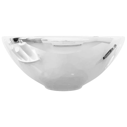143483 vidaXL Wash Basin 32,5x14 cm Ceramic Silver 3