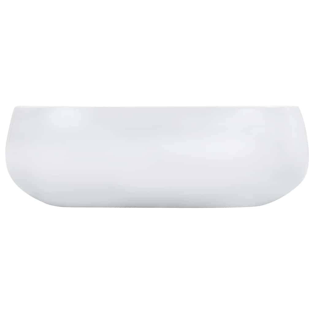vidaXL Wash Basin 44.5x39.5x14.5 cm Ceramic White 4