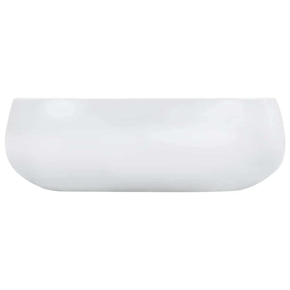 vidaXL Wash Basin 44.5x39.5x14.5 cm Ceramic White 4