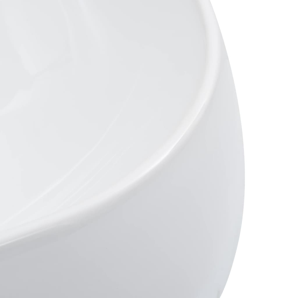 vidaXL Wash Basin 44.5x39.5x14.5 cm Ceramic White 5