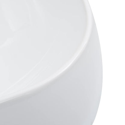 vidaXL Wash Basin 44.5x39.5x14.5 cm Ceramic White 5