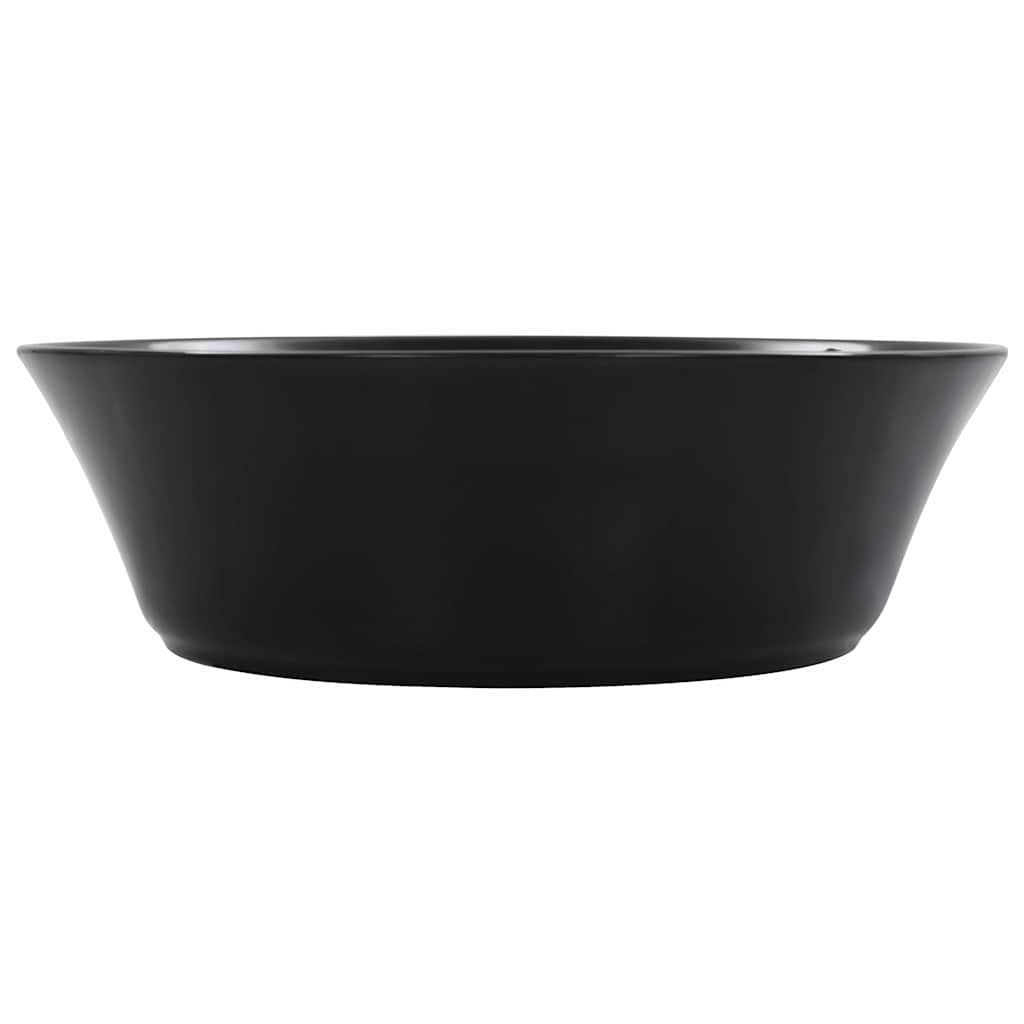 vidaXL Wash Basin 41x12.5 cm Ceramic Black 4