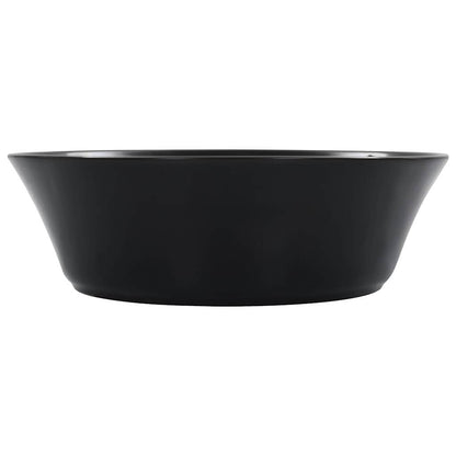 vidaXL Wash Basin 41x12.5 cm Ceramic Black 4