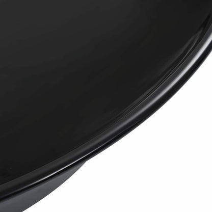 vidaXL Wash Basin 41x12.5 cm Ceramic Black 5