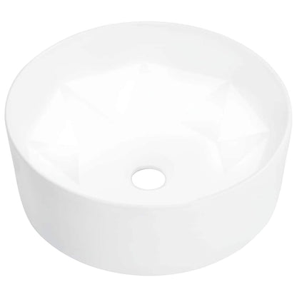 vidaXL Wash Basin 36x14 cm Ceramic White 1