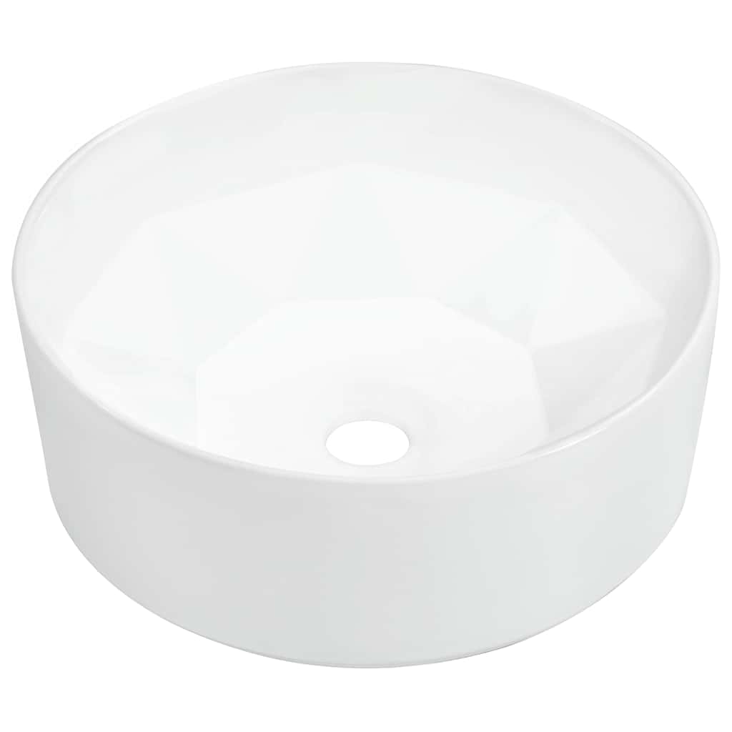 vidaXL Wash Basin 36x14 cm Ceramic White 2