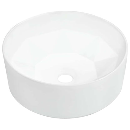 vidaXL Wash Basin 36x14 cm Ceramic White 2