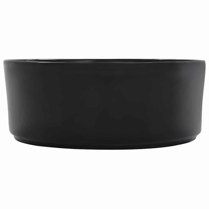 vidaXL Wash Basin 36x14 cm Ceramic Black 4