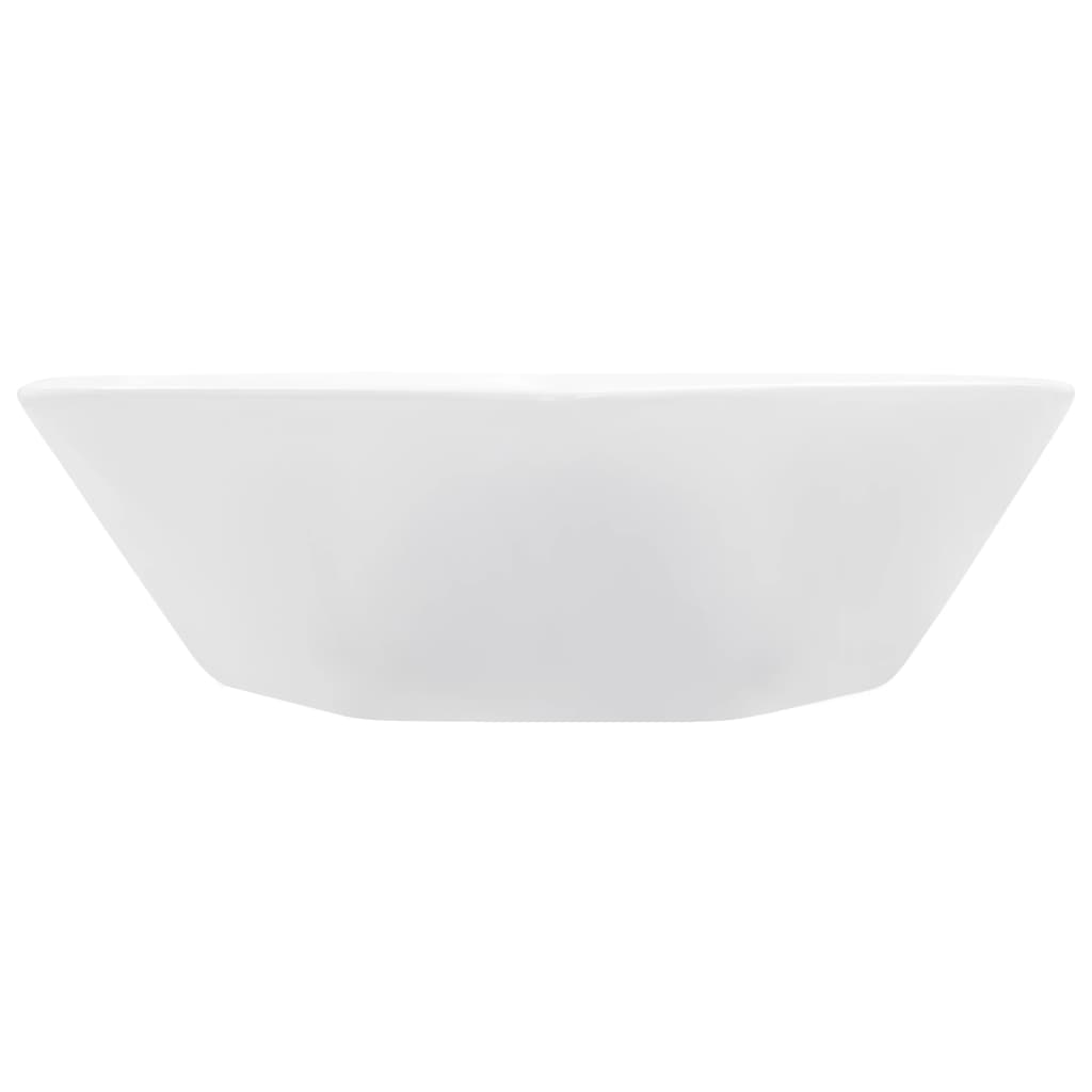 vidaXL Wash Basin 41x36.5x12 cm Ceramic White 4