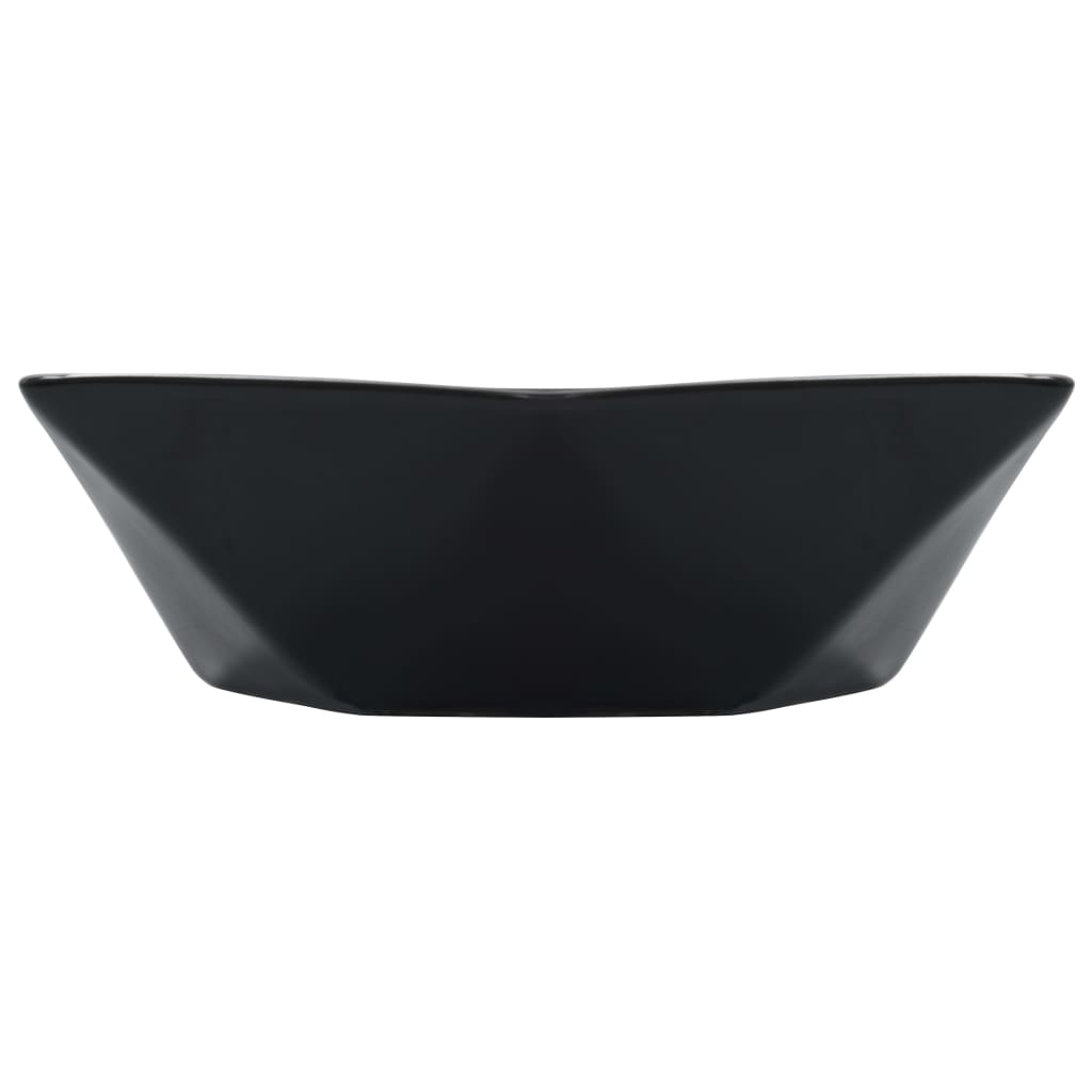 143914 vidaXL Wash Basin 41x36,5x12 cm Ceramic Black 3