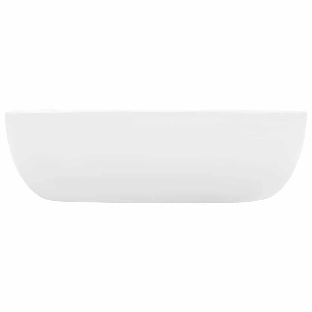 vidaXL Wash Basin 45.5x32x13 cm Ceramic White 3