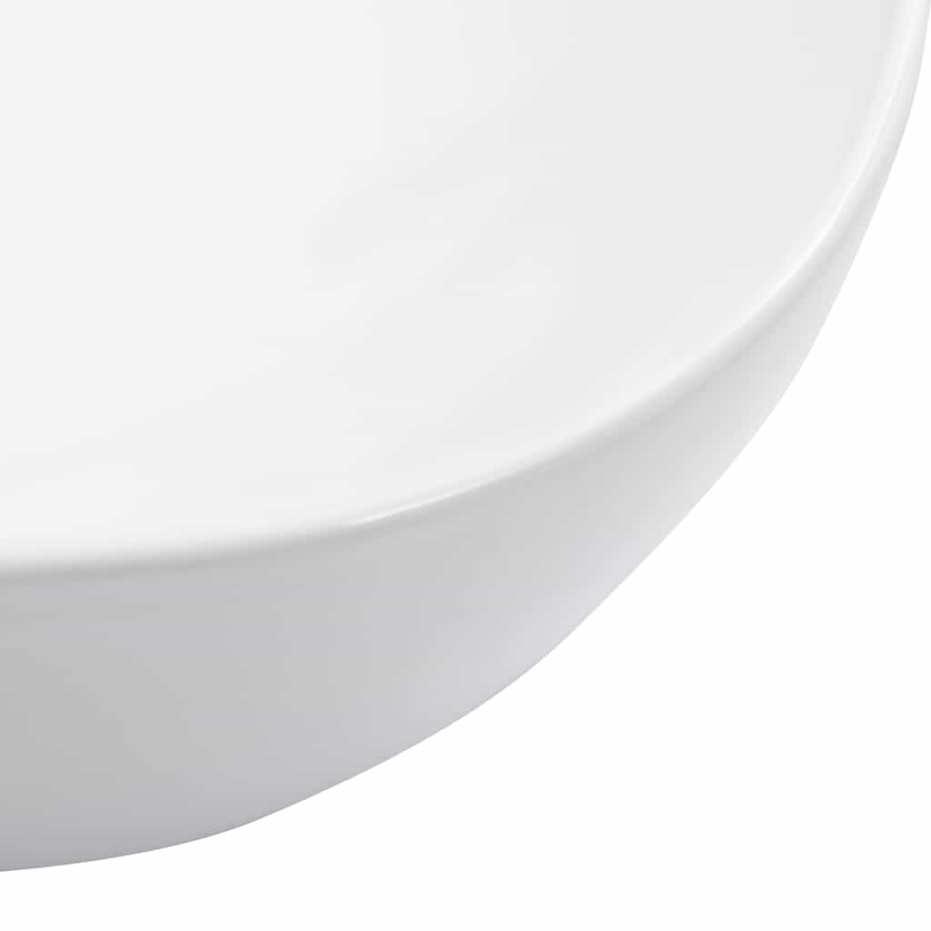 vidaXL Wash Basin 45.5x32x13 cm Ceramic White 5