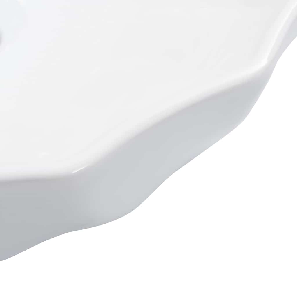 143921 vidaXL Wash Basin 46x17 cm Ceramic White 5