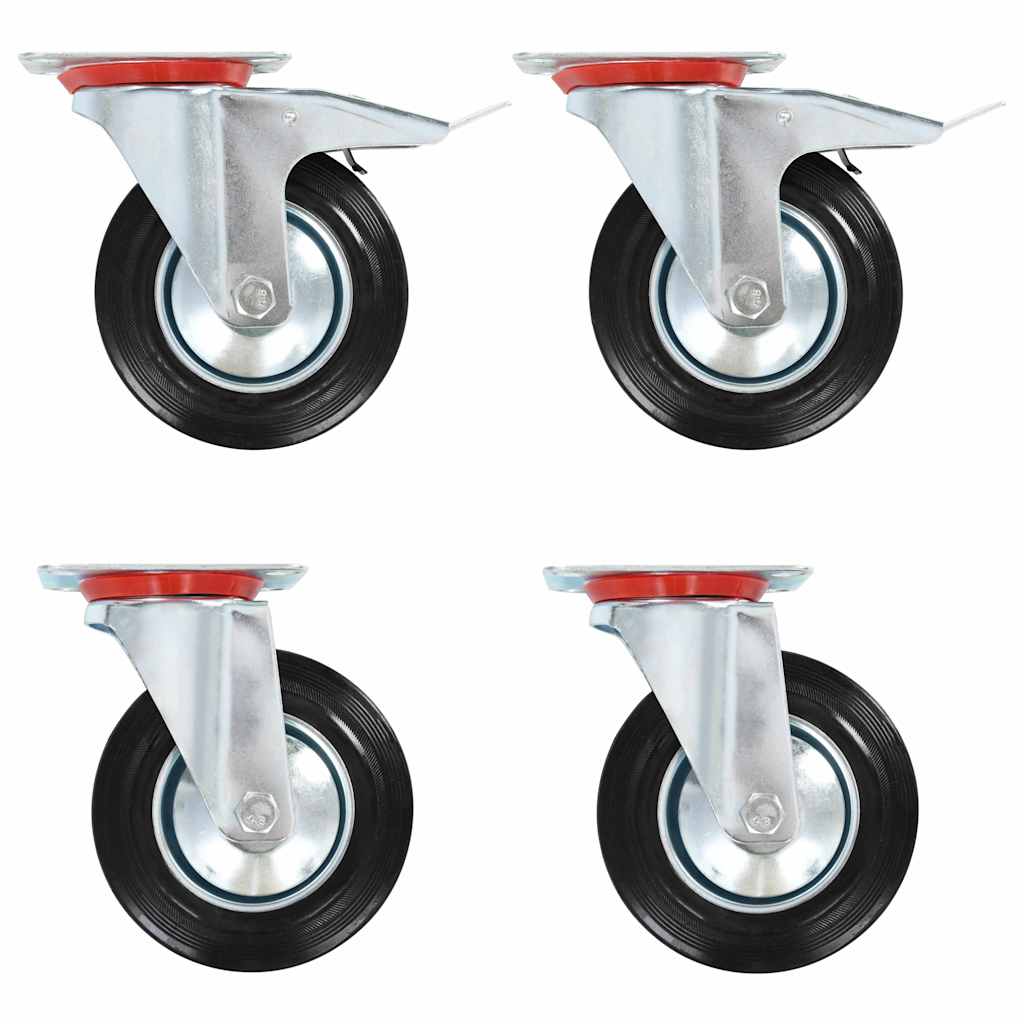 vidaXL Swivel Casters 4 pcs 160 mm 1