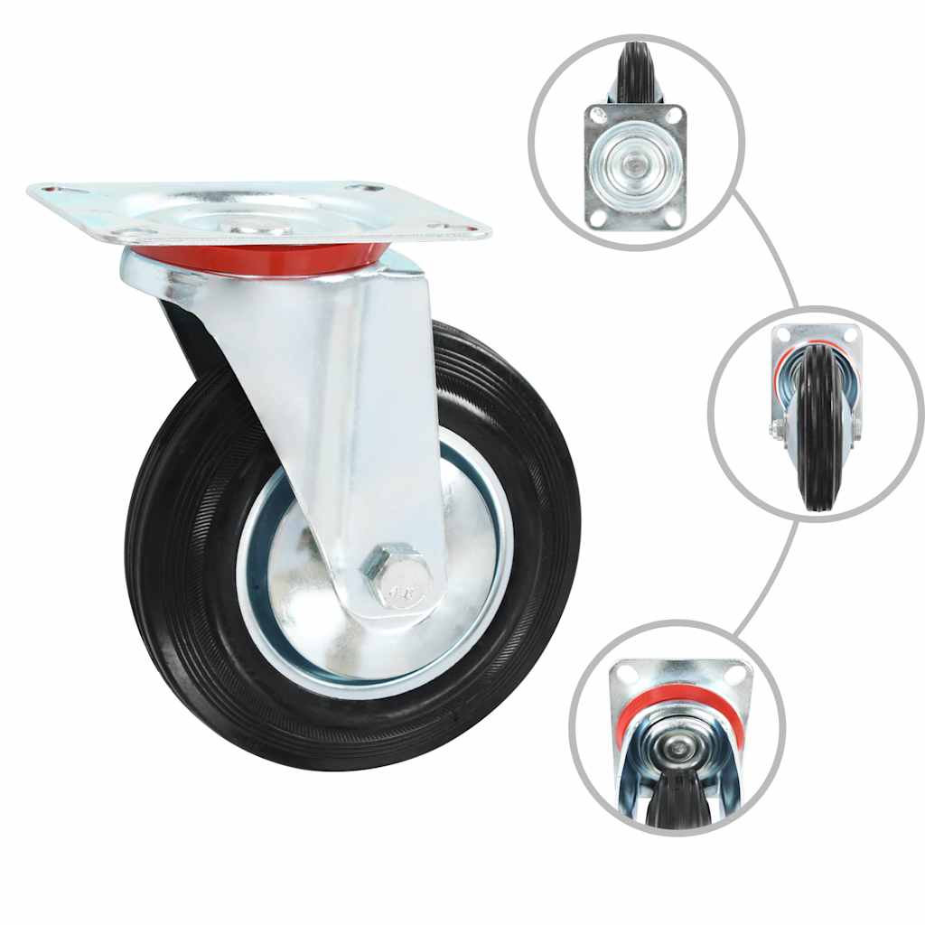 vidaXL Swivel Casters 4 pcs 160 mm 2