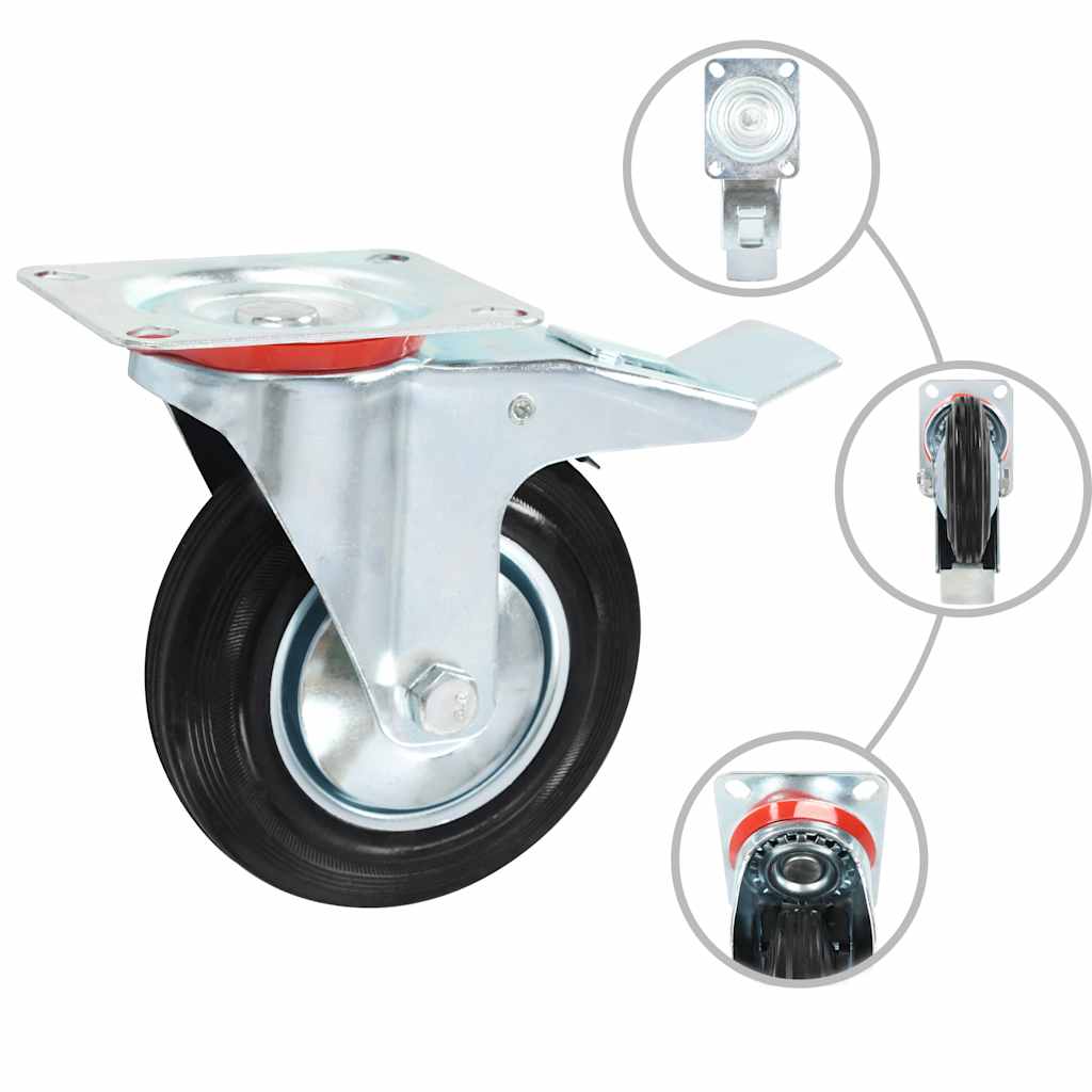 vidaXL Swivel Casters 4 pcs 160 mm 3