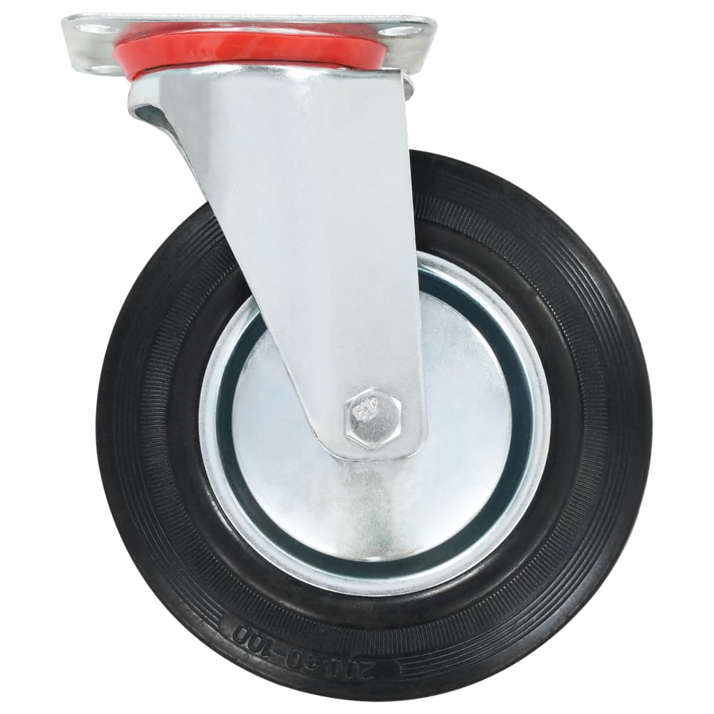 vidaXL Swivel Casters 4 pcs 200 mm 4