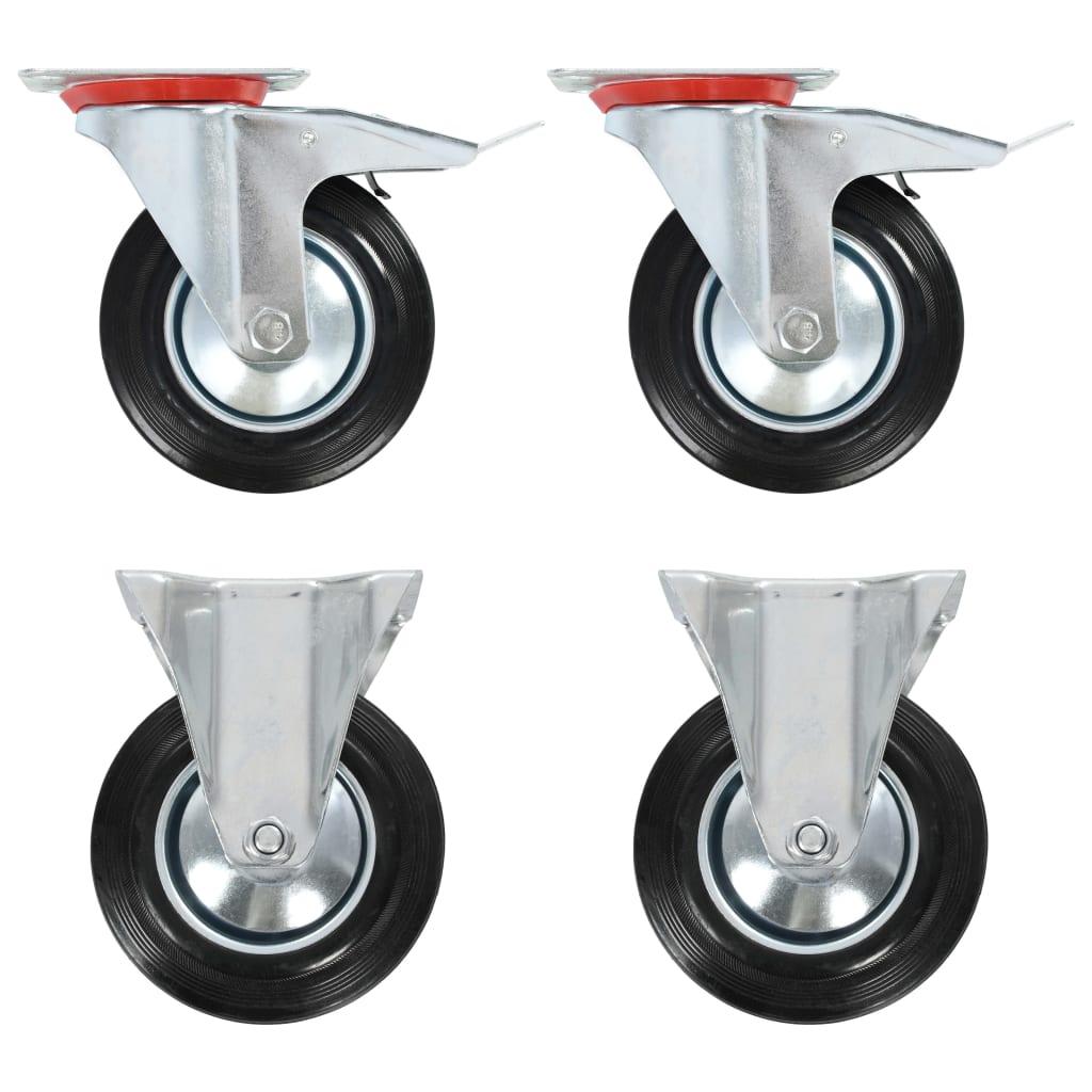 vidaXL Casters 4 pcs 160 mm 1