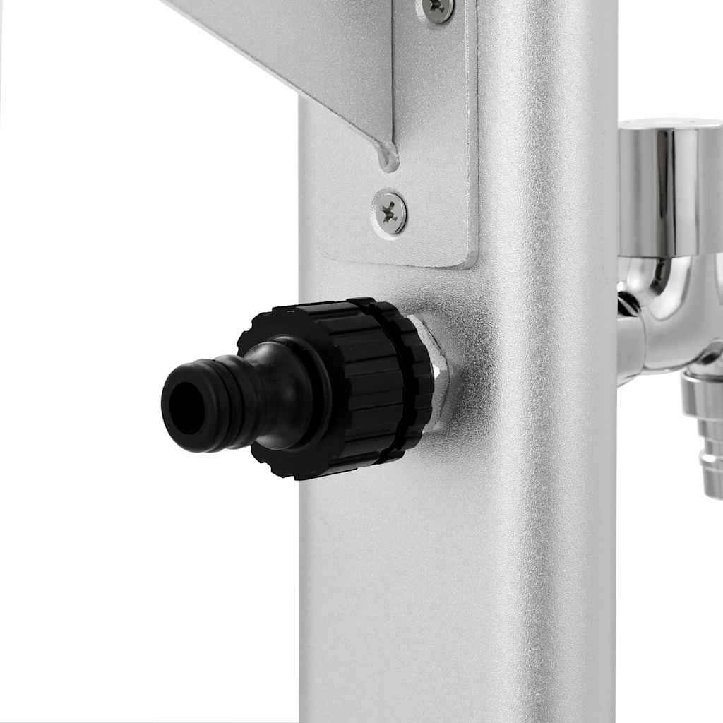 vidaXL Water Column | Silver | Aluminium, Chromed brass, Plastic | Standard 6