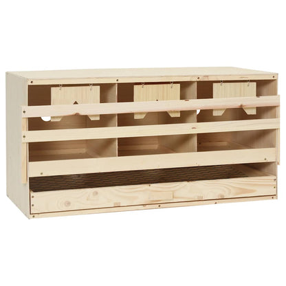 vidaXL Chicken Laying Nest | Brown and natural wood colour 1