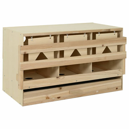 vidaXL Chicken Laying Nest | Brown and natural wood colour 1
