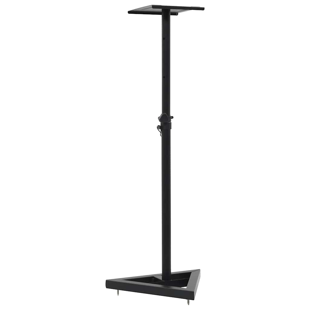 vidaXL Studio Monitor Speaker Stands 2 pcs Black Steel 2