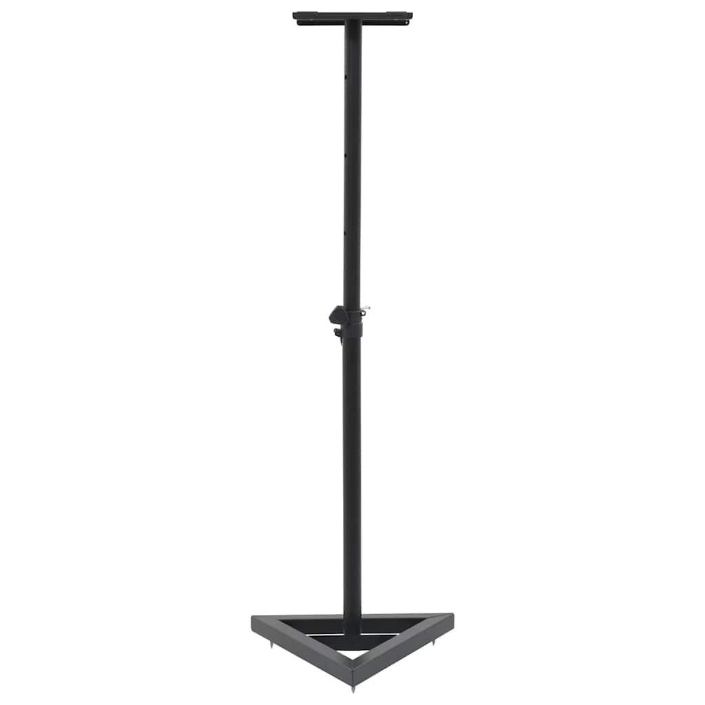 vidaXL Studio Monitor Speaker Stands 2 pcs Black Steel 3