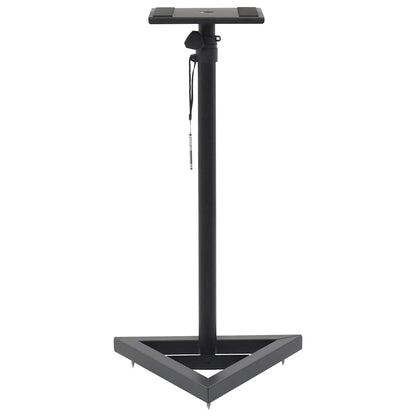 vidaXL Studio Monitor Speaker Stands 2 pcs Black Steel 6