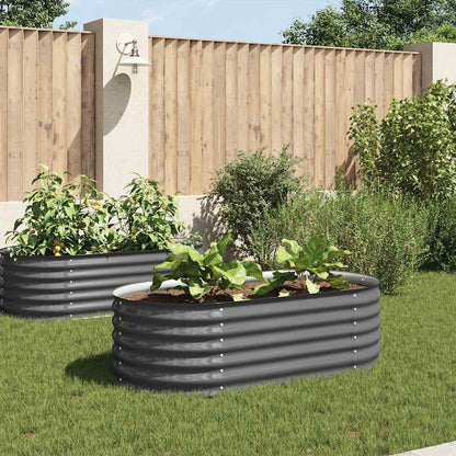 vidaXL Raised Bed 160 x 80 x 44 cm Steel