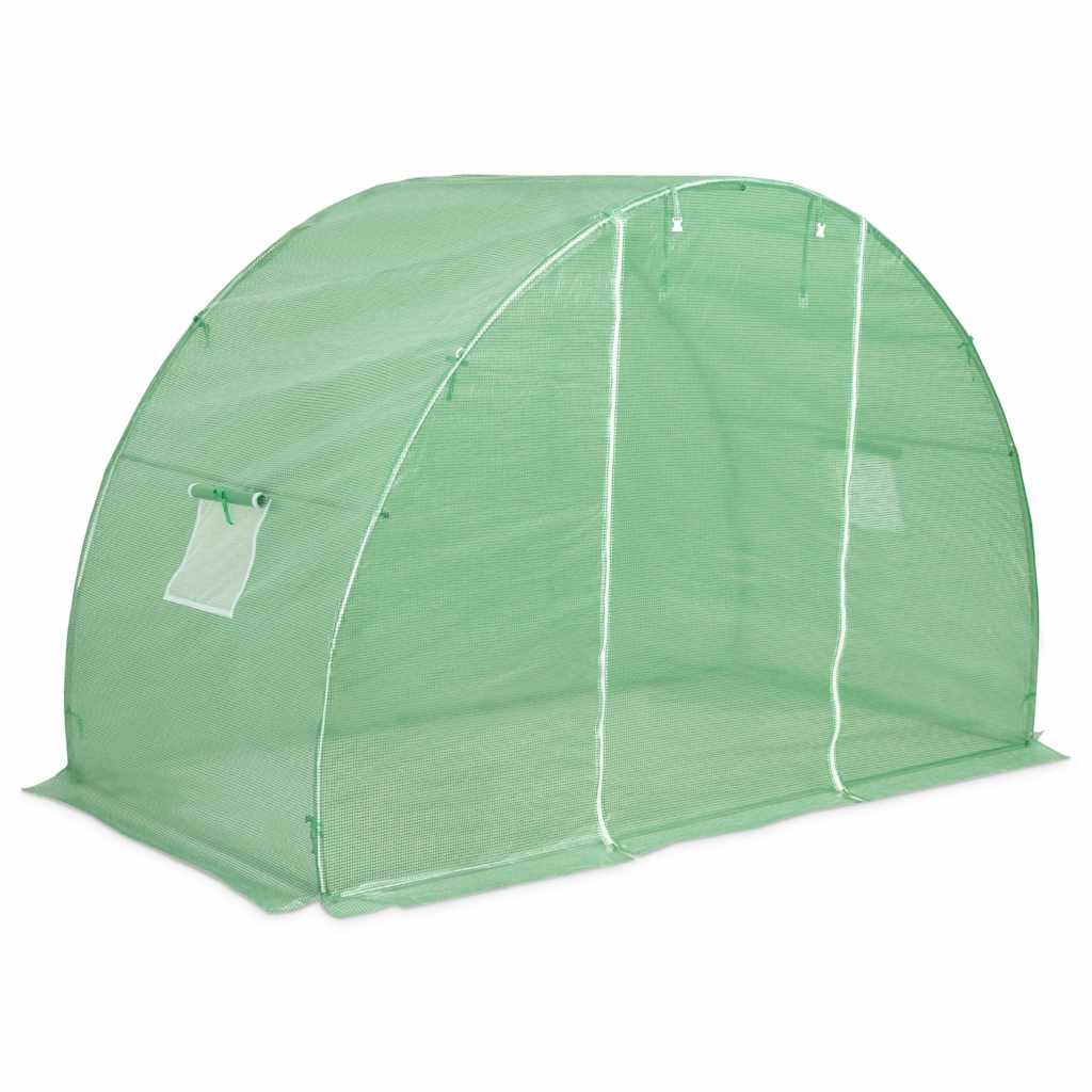 vidaXL Greenhouse | Green | PE mesh fabric, Galvanised Steel | 4.5 square metres 4