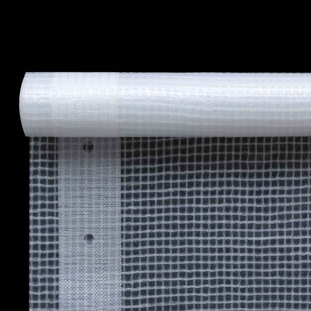 45541 vidaXL Leno Tarpaulin 260 g/m² 1,5x15 m White 4