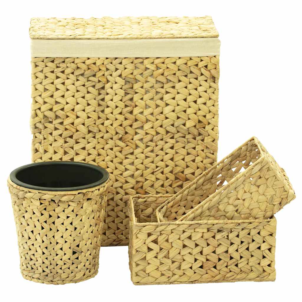 247344 vidaXL 4 Piece Bathroom Set Water Hyacinth 2