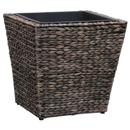 vidaXL Raised Bed | Set of 3 | Brown | Water hyacinth, Steel 5